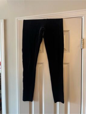Spanx Black Velvet Leggings - Classic Solid Black